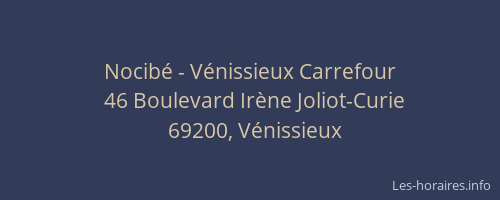 Nocibé - Vénissieux Carrefour