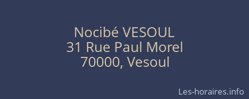 Nocibé VESOUL