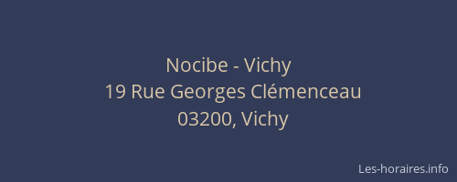 Nocibe - Vichy