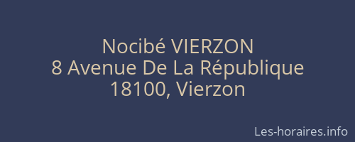 Nocibé VIERZON