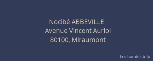 Nocib&eacute; ABBEVILLE