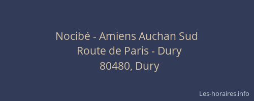 Nocibé - Amiens Auchan Sud