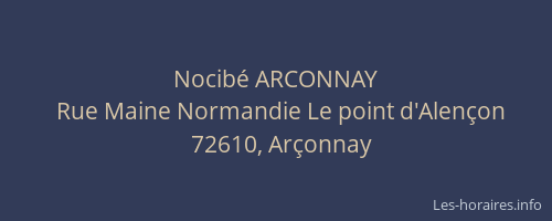 Nocib&eacute; ARCONNAY