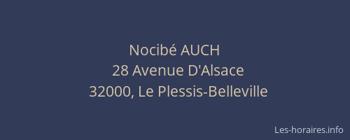 Nocib&eacute; AUCH