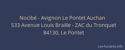 Nocibé - Avignon Le Pontet Auchan