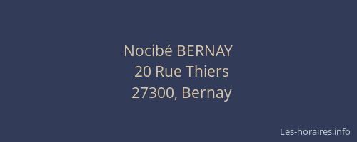 Nocib&eacute; BERNAY