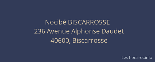 Nocib&eacute; BISCARROSSE