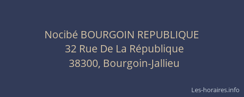 Nocibé BOURGOIN REPUBLIQUE