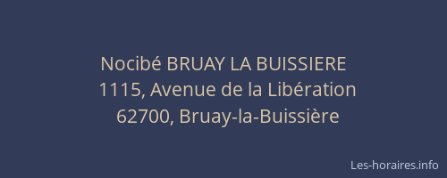 Nocibé BRUAY LA BUISSIERE