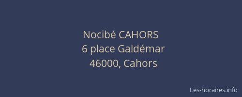 Nocibé CAHORS