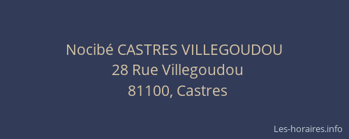 Nocib&eacute; CASTRES VILLEGOUDOU