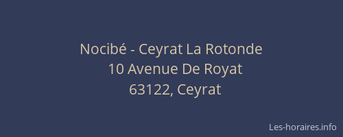 Nocibé - Ceyrat La Rotonde