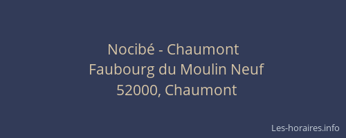 Nocibé - Chaumont