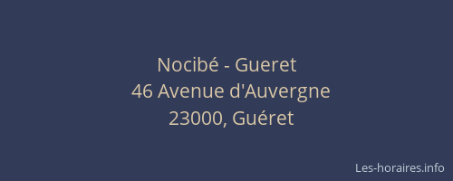 Nocibé - Gueret