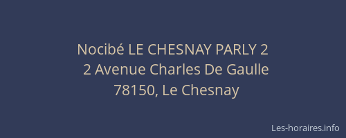 Nocibé LE CHESNAY PARLY 2