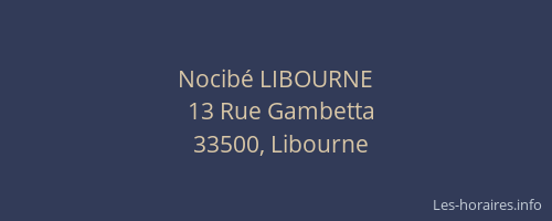 Nocibé LIBOURNE