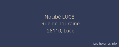 Nocib&eacute; LUCE