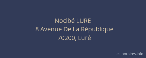 Nocib&eacute; LURE