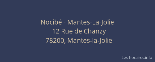 Nocib&eacute; - Mantes-La-Jolie