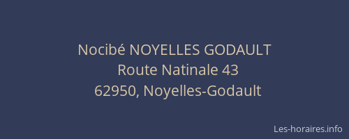 Nocib&eacute; NOYELLES GODAULT