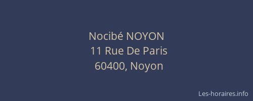Nocib&eacute; NOYON