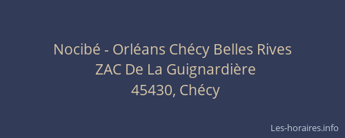 Nocibé - Orléans Chécy Belles Rives