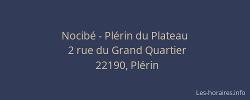Nocib&eacute; - Pl&eacute;rin du Plateau