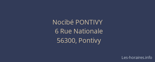 Nocib&eacute; PONTIVY