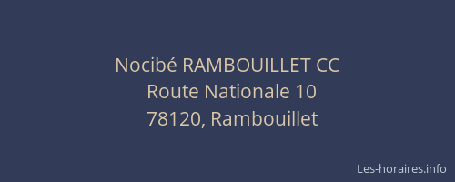 Nocib&eacute; RAMBOUILLET CC