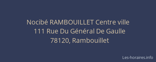 Nocib&eacute; RAMBOUILLET Centre ville
