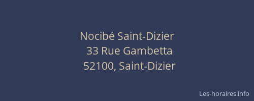 Nocibé Saint-Dizier