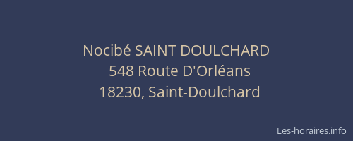 Nocib&eacute; SAINT DOULCHARD