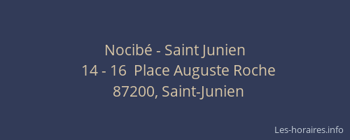 Nocib&eacute; - Saint Junien