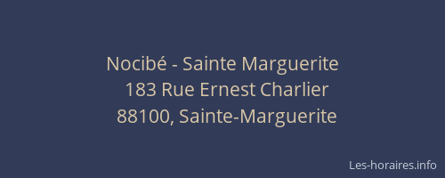 Nocibé - Sainte Marguerite