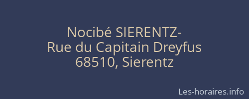 Nocib&eacute; SIERENTZ-