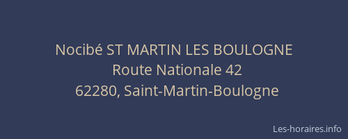 Nocibé ST MARTIN LES BOULOGNE
