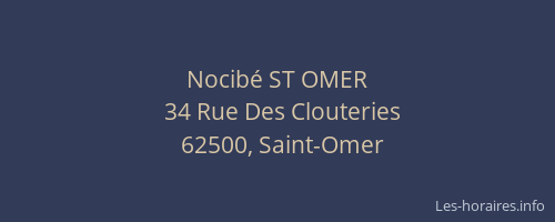 Nocibé ST OMER