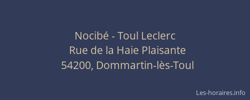 Nocibé - Toul Leclerc