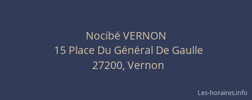 Nocib&eacute; VERNON