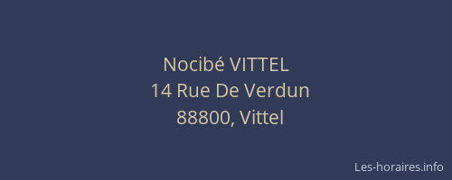 Nocib&eacute; VITTEL