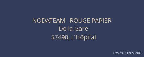 NODATEAM   ROUGE PAPIER
