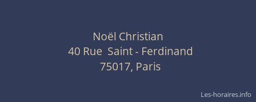 Noël Christian