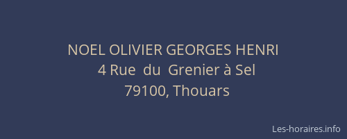 NOEL OLIVIER GEORGES HENRI