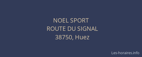 NOEL SPORT
