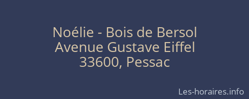 Noélie - Bois de Bersol