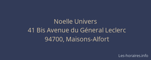 Noelle Univers