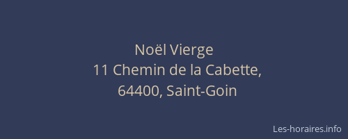 No&euml;l Vierge