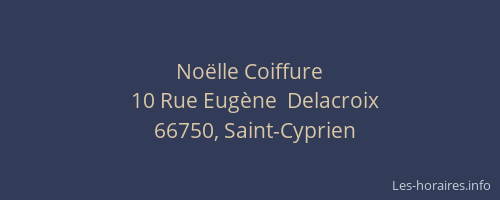 No&euml;lle Coiffure