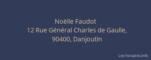 No&euml;lle Faudot
