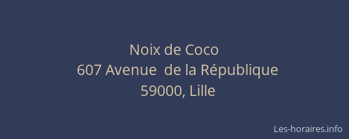 Noix de Coco